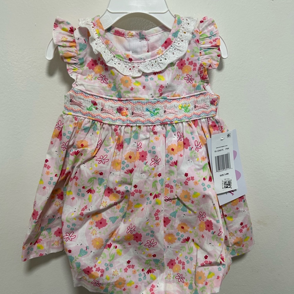 Bonnie Baby Floral Pink Dress